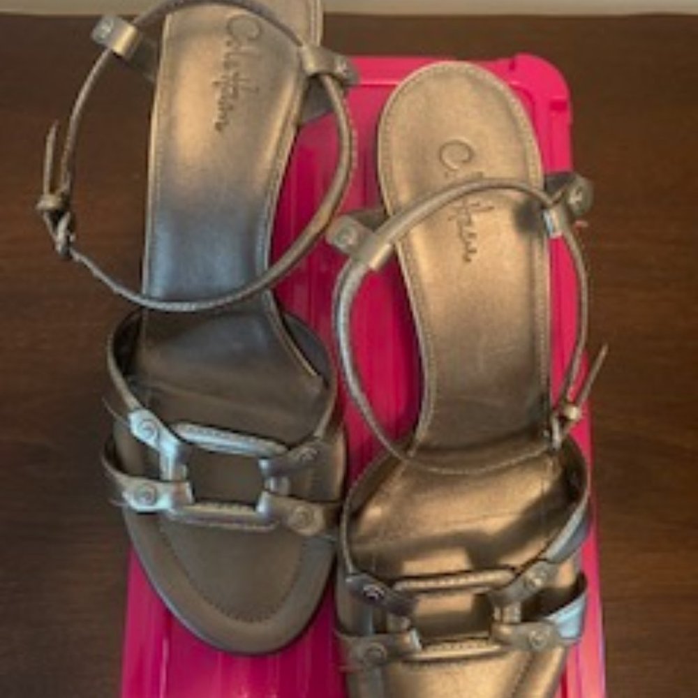 Cole Haan Metallic heeled Sandal, 9M - Picture 8 of 8
